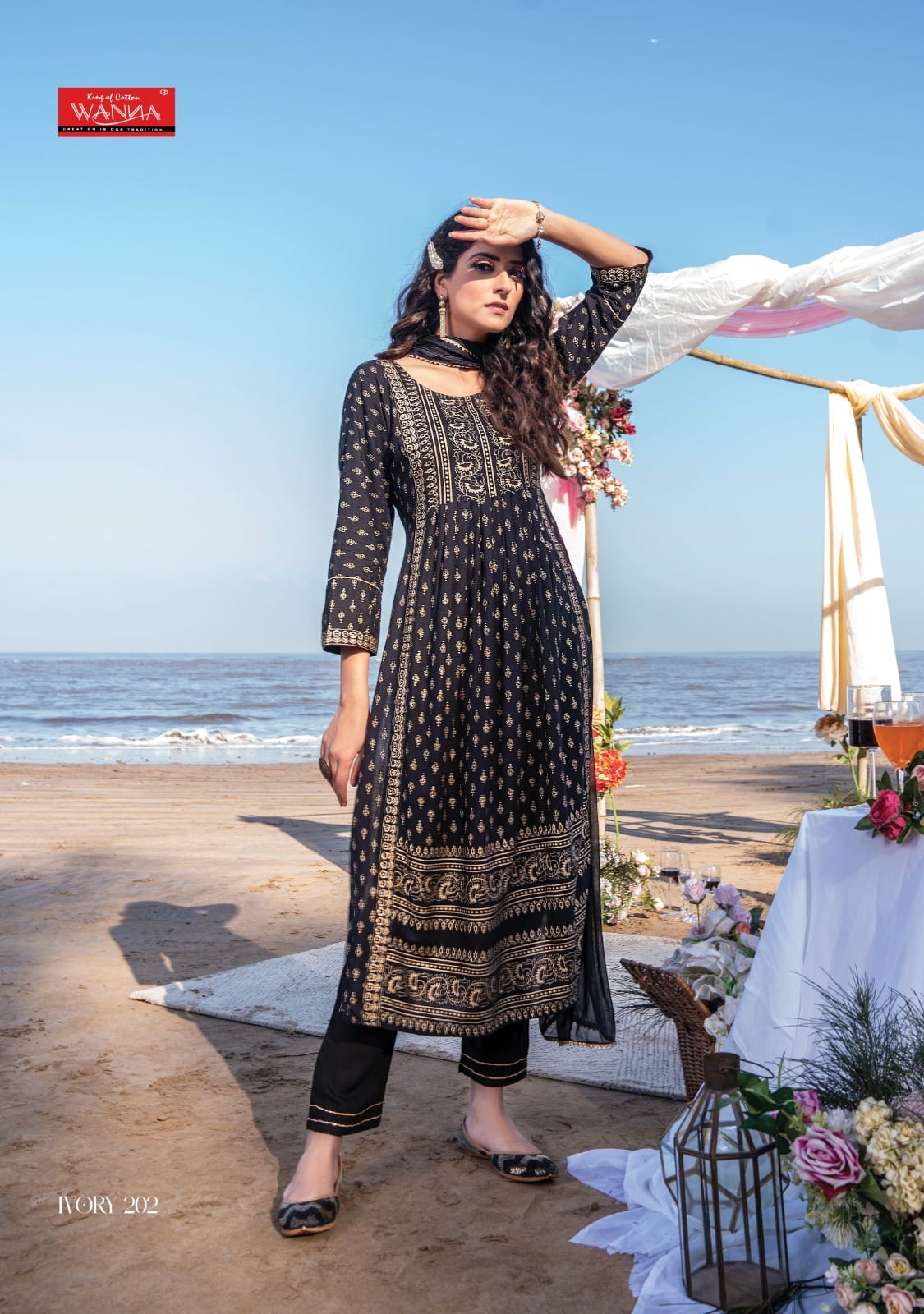 Ivory By Wanna 201-204 Readymade Designer Salwar Suits Catalog
